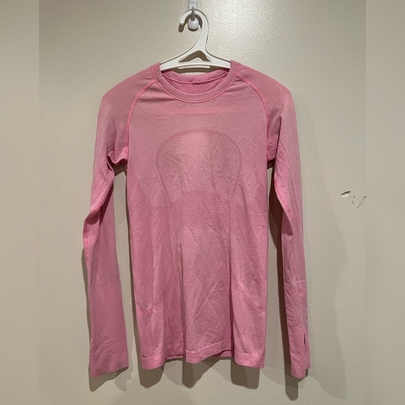 SOLD Lululemon Pink Swiftly Tech Long Sleeve - Picture 2 of 6